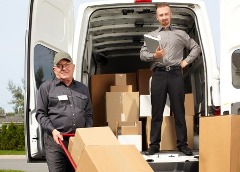 Man and van removals service helping with a local move in Kingsbury