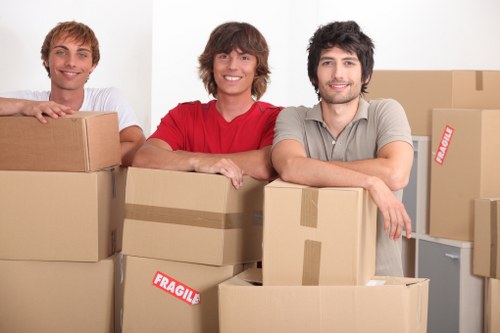 Local moving team handling access and parking challenges in Kingsbury