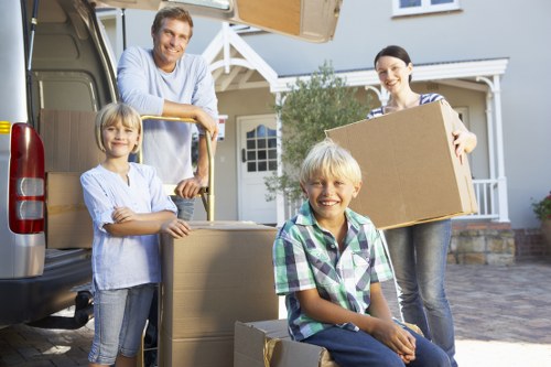 Packing and transport support for office equipment in Kingsbury