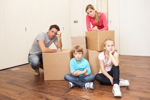 Professional movers handling home furniture and packing in Kingsbury