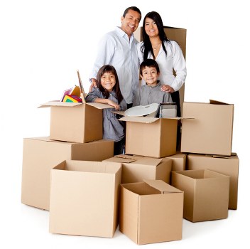Checklist and packed boxes ready for a local move in Kingsbury